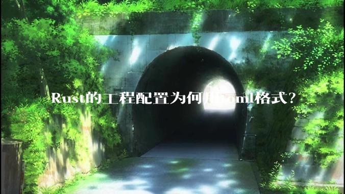 Rust的工程配置为何用toml格式？