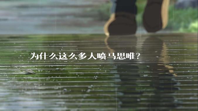 为什么这么多人喷马思唯？