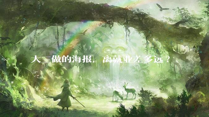 大三做的海报，离就业差多远?